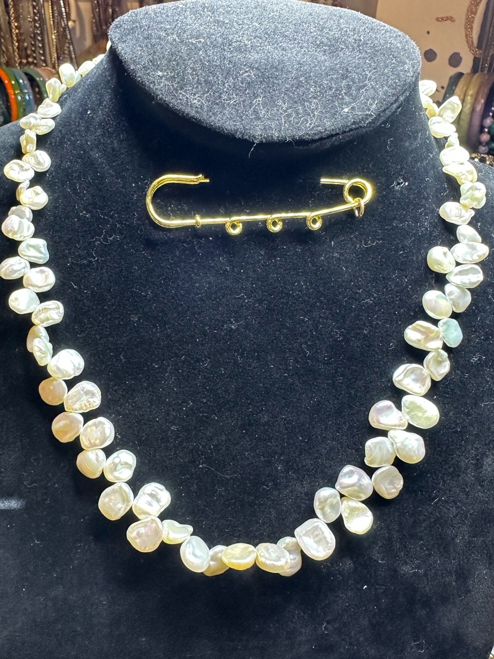 Honora Collection Keshi Pearl Necklace 18”